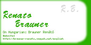 renato brauner business card